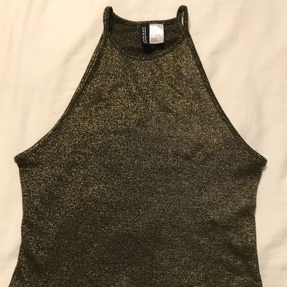 Light weight Gold and black camisole.